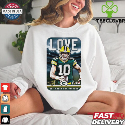 Jordan Love Green Bay Packers football 2024 signature poster hoodie, sweater, longsleeve, shirt v-neck, t-shirt