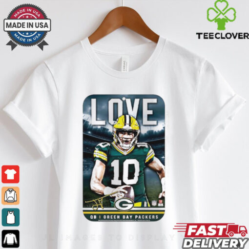 Jordan Love Green Bay Packers football 2024 signature poster hoodie, sweater, longsleeve, shirt v-neck, t-shirt