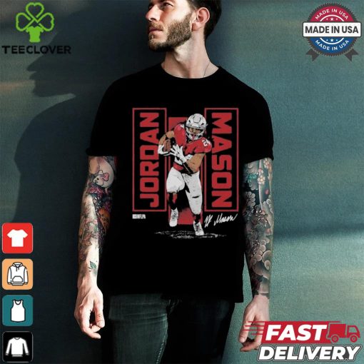 Jordan Mason San Francisco 49ers Vertical Shirt