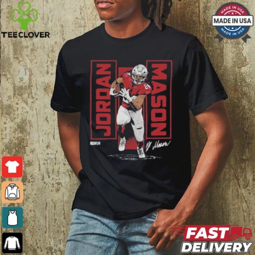 Jordan Mason San Francisco 49ers Vertical Shirt