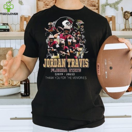 Jordan Travis Florida State 2019 – 2023 Thank You For The Memories Signature T Shirt