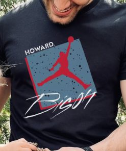 Jordan Youth Howard Bison Blue Core Cotton Box Logo T Shirt