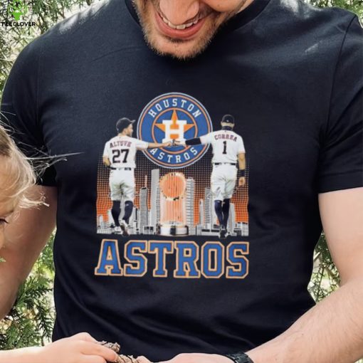 Jose Altuve And Carlos Correa Houston Astros Signatures Shirt