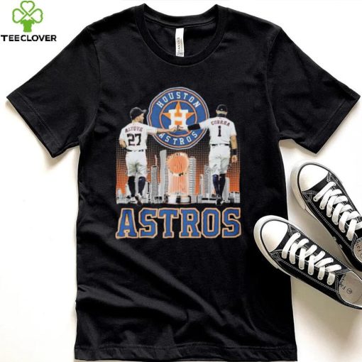 Jose Altuve And Carlos Correa Houston Astros Signatures Shirt