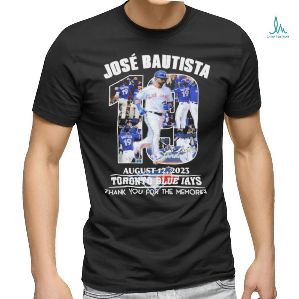 Endastore Jose Bautista August 2023 Thank You for The Memories Shirt