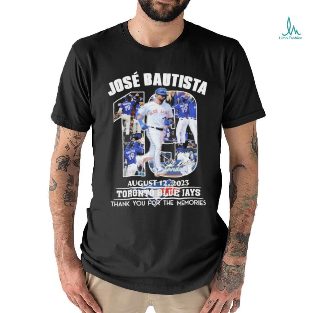Endastore Jose Bautista August 2023 Thank You for The Memories Shirt