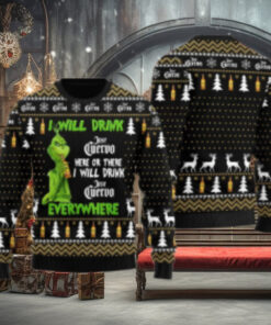 Jose Cuervo Grinch Will Drink Everywhere Ugly Sweater