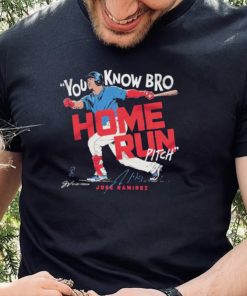 Jose ramirez you know bro home run pitch signature T shirts