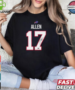 Josh Allen 17 Buffalo Bills Signature T shirts