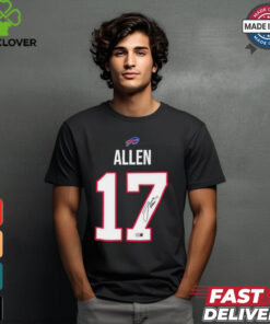 Josh Allen 17 Buffalo Bills Signature T shirts