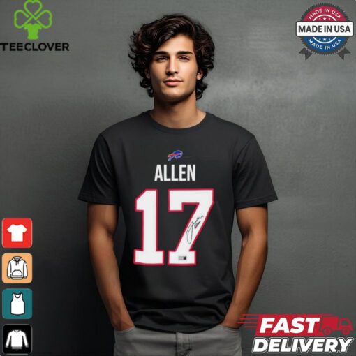 Josh Allen 17 Buffalo Bills Signature T shirts