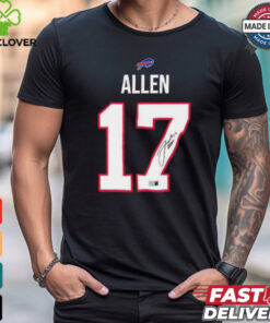 Josh Allen 17 Buffalo Bills Signature T shirts