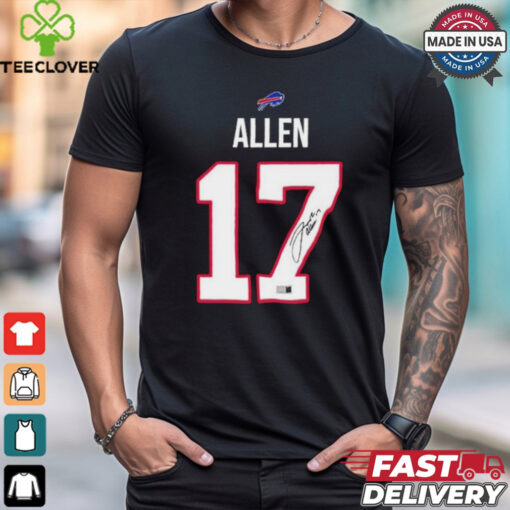 Josh Allen 17 Buffalo Bills Signature T shirts