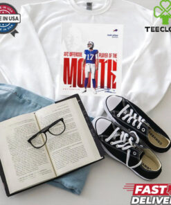 Josh Allen AFC offensive player of the month signature shirt