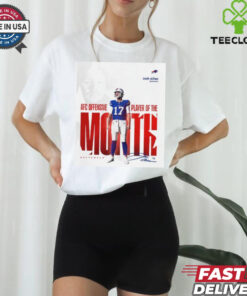 Josh Allen AFC offensive player of the month signature shirt