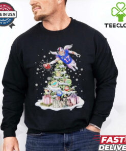 Josh Allen Buffalo Bills AFC East Merry Christmas Shirt
