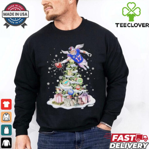 Josh Allen Buffalo Bills AFC East Merry Christmas Shirt
