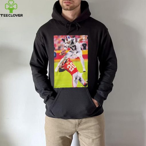 Josh Allen Buffalo Bills Jumping Over Kansas City Chiefs Shirt