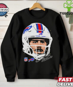 Josh Allen Buffalo Bills NFL football big face signature graphic shirt