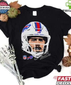 Josh Allen Buffalo Bills NFL football big face signature graphic shirt