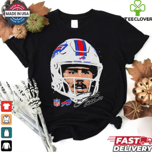 Josh Allen Buffalo Bills NFL football big face signature graphic shirt