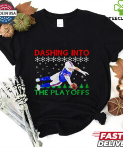 Josh Allen Dive dashing into the playoff Buffalo Bills Christmas shirt