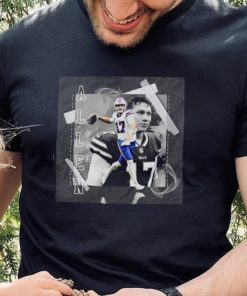 Josh Allen Football Paper Poster Bills 3 T Shirt