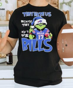 Josh Allen Grinch They Hate Us Because They Ain’t Us Bills Christmas TShirt
