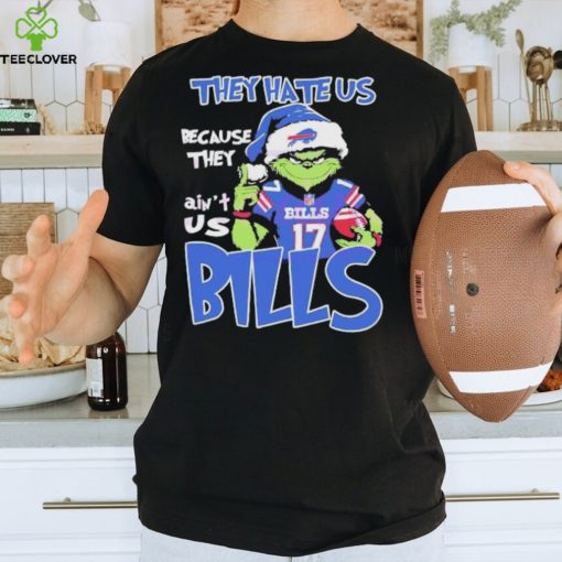 Josh Allen Grinch They Hate Us Because They Ain’t Us Bills Christmas TShirt