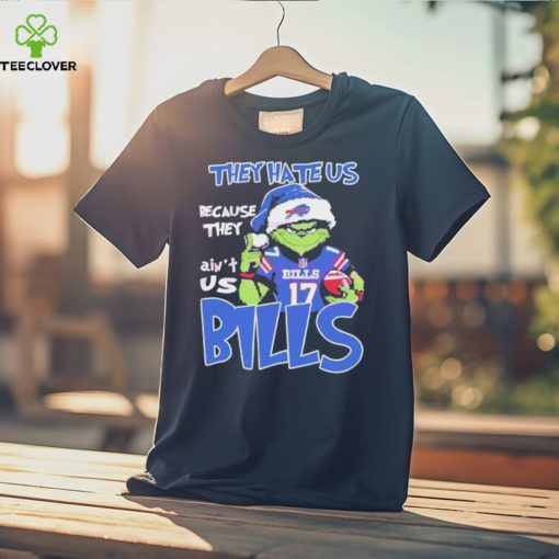 Josh Allen Grinch They Hate Us Because They Ain’t Us Bills Christmas TShirt