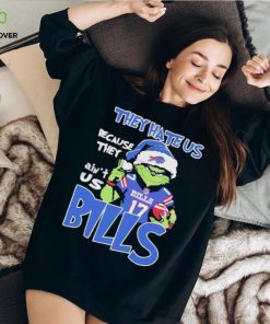 Josh Allen Grinch They Hate Us Because They Ain’t Us Bills Christmas TShirt