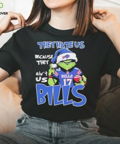 Josh Allen Grinch They Hate Us Because They Ain’t Us Bills Christmas TShirt