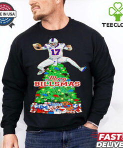 Josh Allen Jump Man Merry Billsmas Buffalo Football Christmas shirt