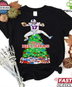 Josh Allen Jump Man Merry Billsmas Buffalo Football Christmas shirt