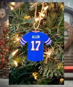Josh Allen Ornament Stefon Diggs Kyle Allen James Cook Jerseys Wooden Ornament Custom Football Players Nfl Buffalo Bills Jersey Christmas Tree Decoration NEW