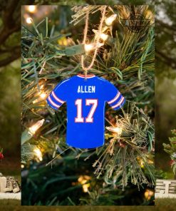 Josh Allen Ornament Stefon Diggs Kyle Allen James Cook Jerseys Wooden Ornament Custom Football Players Nfl Buffalo Bills Jersey Christmas Tree Decoration NEW