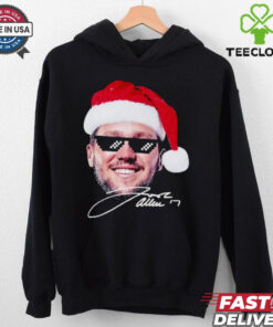 Josh Allen Santa hat funny swagg meme signature Christmas shirt