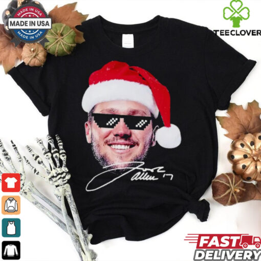 Josh Allen Santa hat funny swagg meme signature Christmas shirt