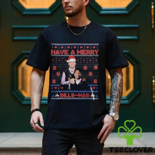 Josh Allen Stefon Diggs Buffalo Football Have a Merry Bill Mas 2023 Shirt