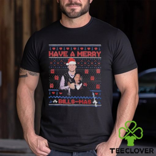 Josh Allen Stefon Diggs Buffalo Football Have a Merry Bill Mas 2023 Shirt