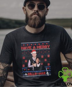 Josh Allen Stefon Diggs Buffalo Football Have a Merry Bill Mas 2023 Shirt