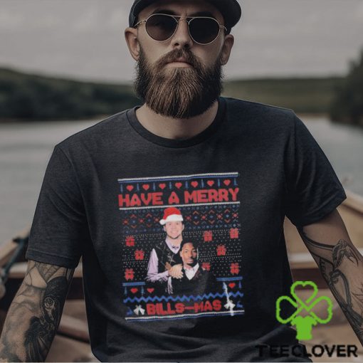 Josh Allen Stefon Diggs Buffalo Football Have a Merry Bill Mas 2023 Shirt