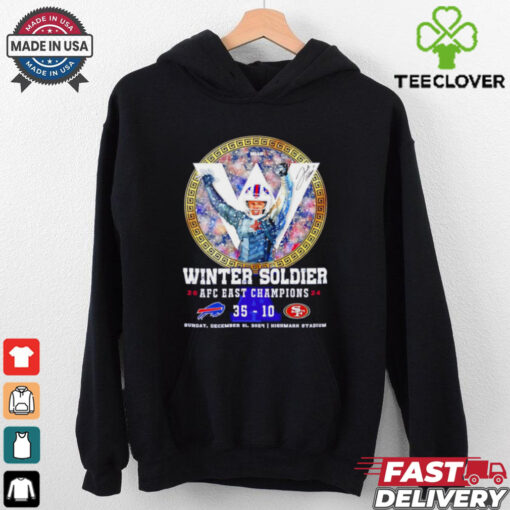 Josh Allen Winter Soldier 2024 Afc East Champions 35 10 49ers shirt