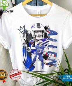 Josh Allen number 17 Buffalo Bills football player pose poster shirt