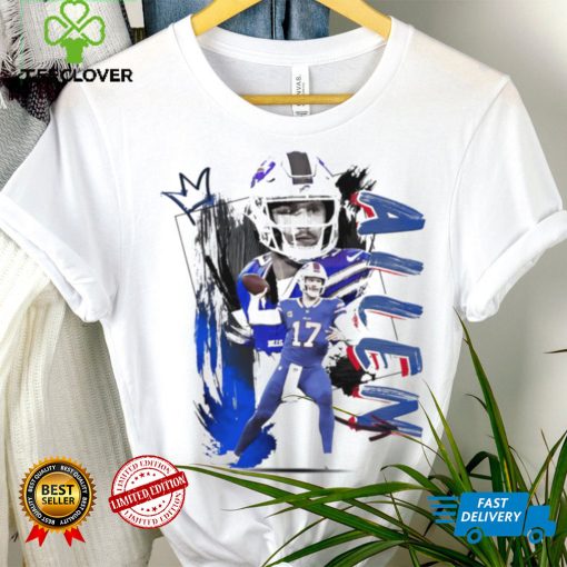 Josh Allen number 17 Buffalo Bills football player pose poster shirt