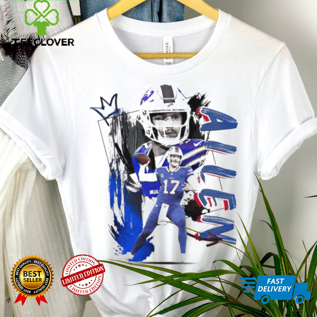 Josh Allen number 17 Buffalo Bills football player pose poster shirt Josh Allen number 17 Buffalo Bills football player pose poster shirt