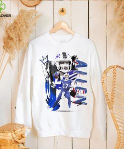 Josh Allen number 17 Buffalo Bills football player pose poster shirt