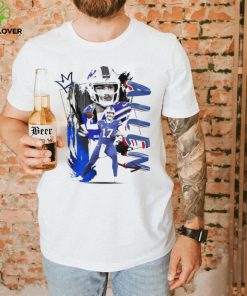 Josh Allen number 17 Buffalo Bills football player pose poster shirt