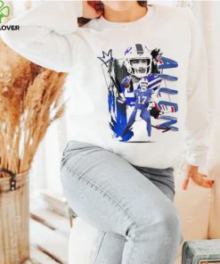 Josh Allen number 17 Buffalo Bills football player pose poster shirt
