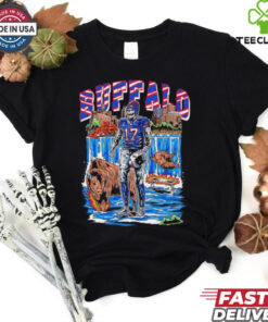 Josh Allen skeleton Buffalo death destroyer of tables shirt